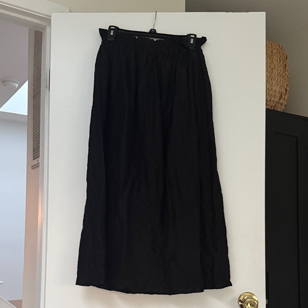 J. Crew Classic Black Maxi Skirt